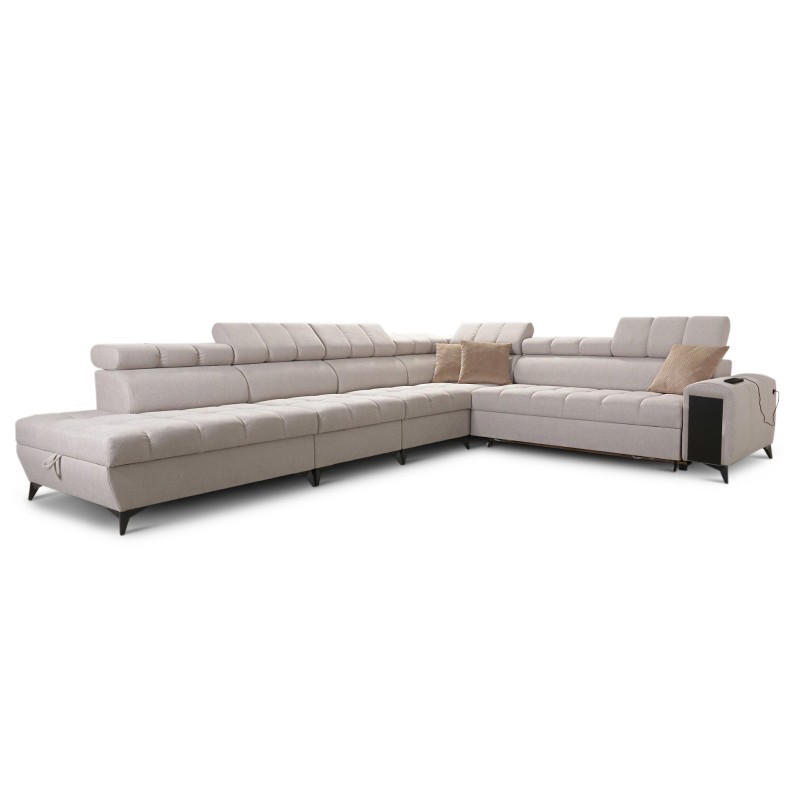 Venna XII corner sofa with a sleeping function and USB port - elegance and functionality in one! Venna XII corner sofa with a sleeping function and USB port - elegance and functionality in one!