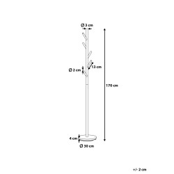 Wieszak na ubrania ALBIN Biały