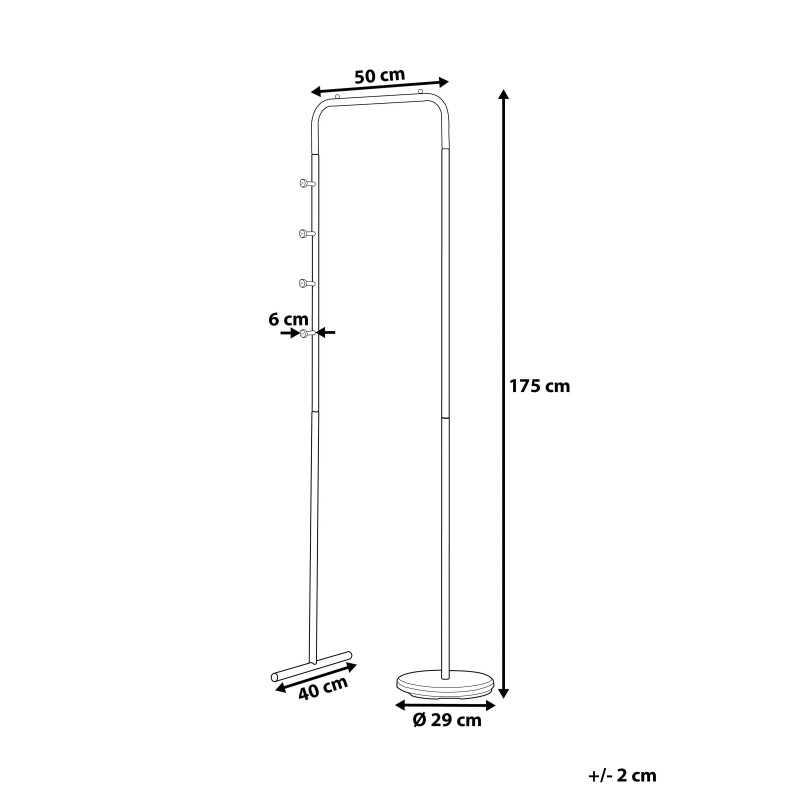 Wieszak na ubrania BENTON Biały
