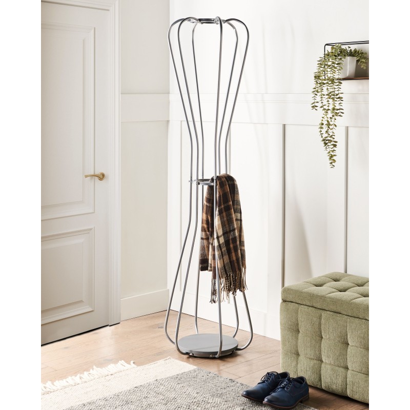 Wieszak na ubrania ORDWAY Srebrny