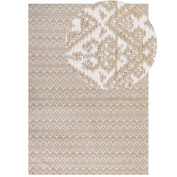 Dywan z juty 160 x 230 cm beżowy ATIMA Dywan z juty 160 x 230 cm beżowy ATIMA