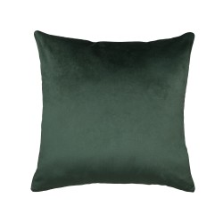 Zestaw 2 poduszek dekoracyjnych BELLEROSE Welur 45 x 45 cm Ciemnozielony Wzór roślinny Zestaw 2 poduszek dekoracyjnych BELLEROSE Welur 45 x 45 cm Ciemnozielony Wzór roślinny