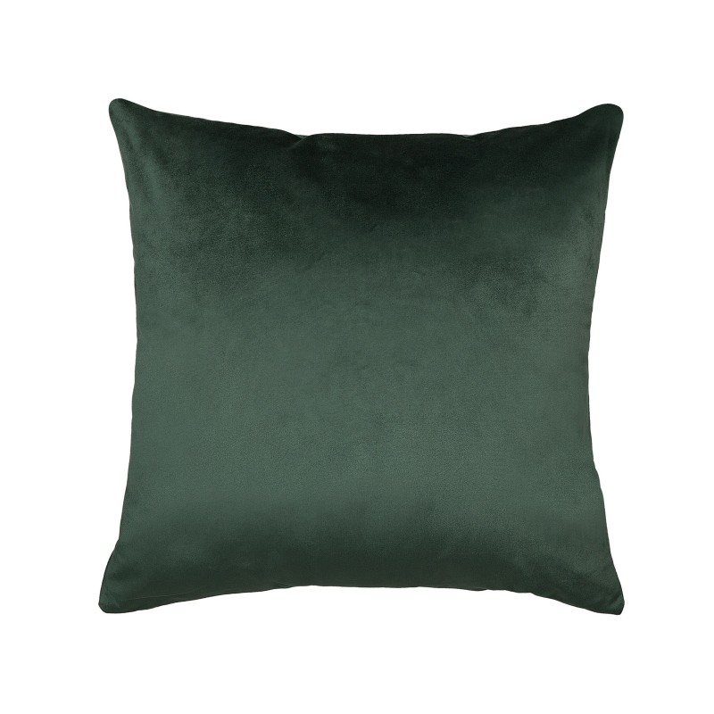 Zestaw 2 poduszek dekoracyjnych BELLEROSE Welur 45 x 45 cm Ciemnozielony Wzór roślinny Zestaw 2 poduszek dekoracyjnych BELLEROSE Welur 45 x 45 cm Ciemnozielony Wzór roślinny