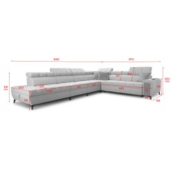 Venna XII corner sofa with a sleeping function and USB port - elegance and functionality in one! Venna XII corner sofa with a sleeping function and USB port - elegance and functionality in one!