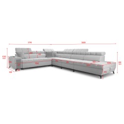 Venna XII corner sofa with a sleeping function and USB port - elegance and functionality in one! Venna XII corner sofa with a sleeping function and USB port - elegance and functionality in one!