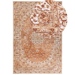 Dywan bawełniany 160 x 230 cm pomarańczowy HAYAT Dywan bawełniany 160 x 230 cm pomarańczowy HAYAT