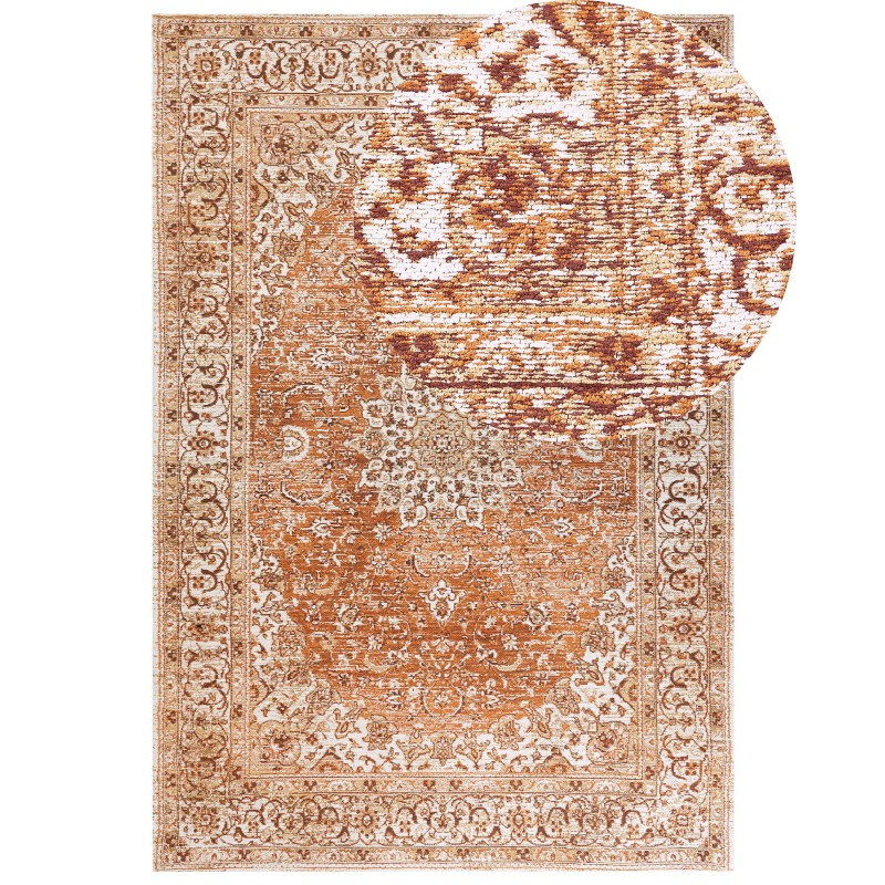 Dywan bawełniany 160 x 230 cm pomarańczowy HAYAT