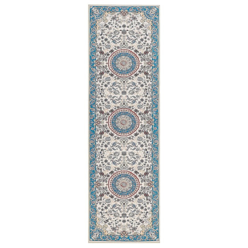 Dywan 60 x 200 cm beżowo-niebieski GORDES Dywan 60 x 200 cm beżowo-niebieski GORDES