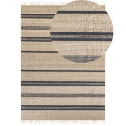 Dywan z juty 160 x 230 cm beżowo-szary TALPUR Dywan z juty 160 x 230 cm beżowo-szary TALPUR