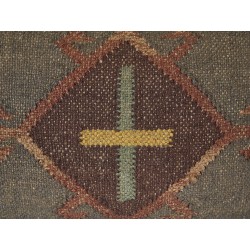 Zestaw 2 poduszek dekoracyjnych KATORA Juta 30 x 50 cm Zielony Wzór orientalny Zestaw 2 poduszek dekoracyjnych KATORA Juta 30 x 50 cm Zielony Wzór orientalny