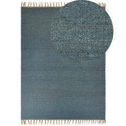 Dywan z juty 160 x 230 cm niebieski LUNIA Dywan z juty 160 x 230 cm niebieski LUNIA
