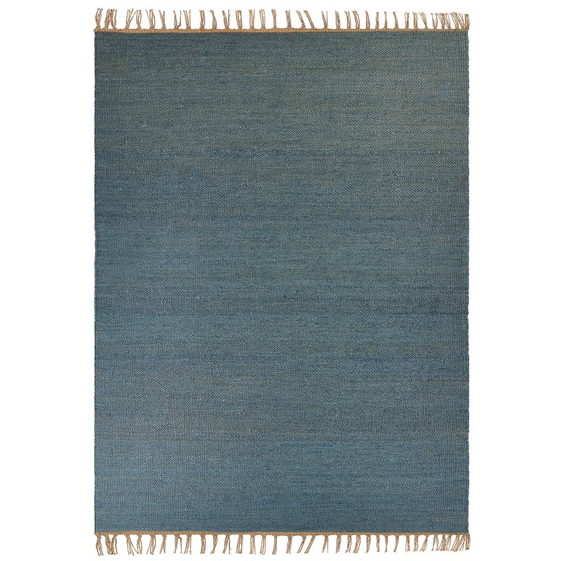 Dywan z juty 160 x 230 cm niebieski LUNIA Dywan z juty 160 x 230 cm niebieski LUNIA
