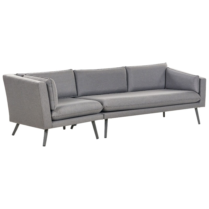 Sofa ogrodowa 3-osobowa lewostronna szara LORETELLO