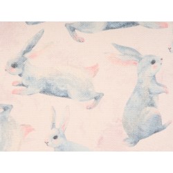 2 bawełniane poduszki dla dzieci w króliki 45 x 45 cm różowe RATIBIDA 2 bawełniane poduszki dla dzieci w króliki 45 x 45 cm różowe RATIBIDA