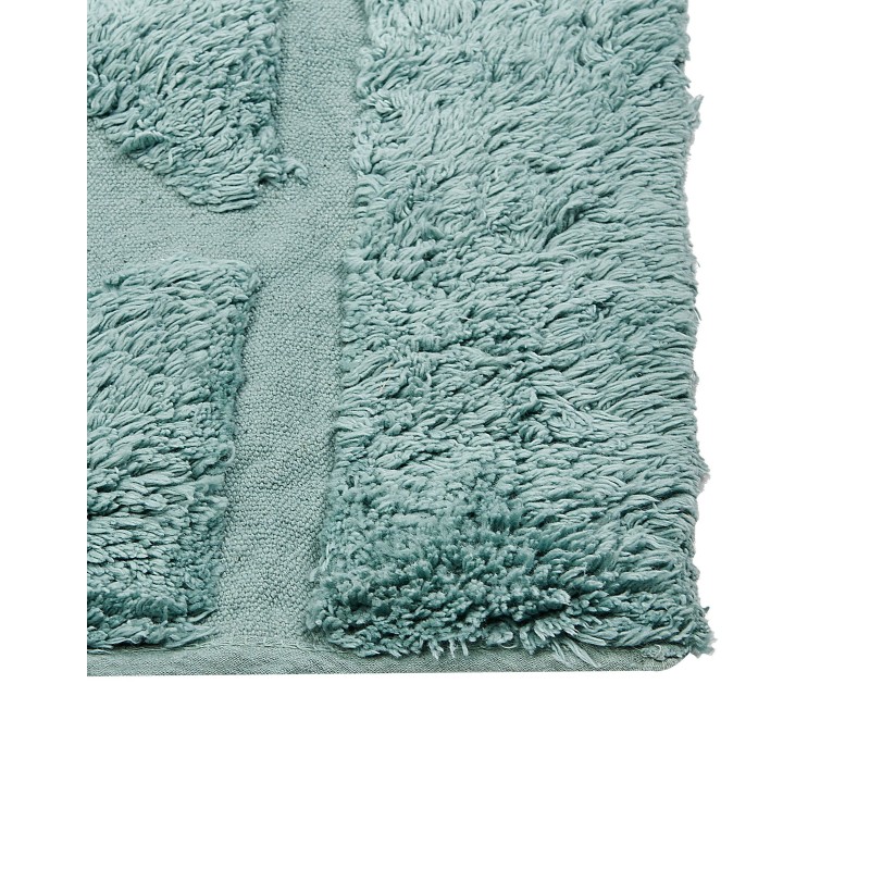 Dywan bawełniany 140 x 200 cm miętowy SIRNAK Dywan bawełniany 140 x 200 cm miętowy SIRNAK