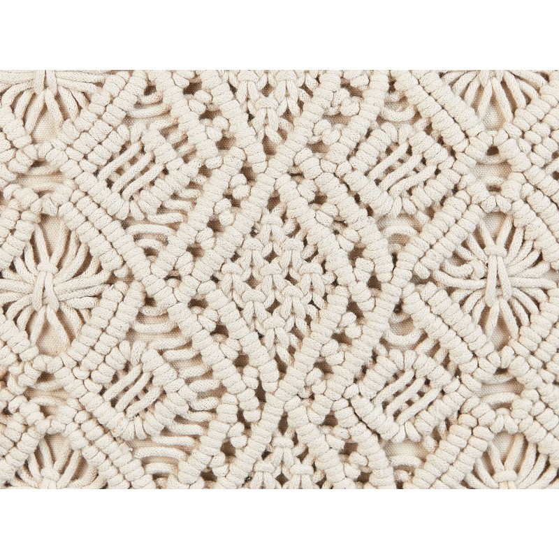 Zestaw 2 poduszek dekoracyjnych PATTAN Bawełna 45 x 45 cm Beżowy Wzór geometryczny Zestaw 2 poduszek dekoracyjnych PATTAN Bawełna 45 x 45 cm Beżowy Wzór geometryczny