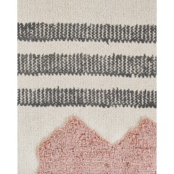 Dywan bawełniany 80 x 150 cm beżowo-czarny MURADIYE Dywan bawełniany 80 x 150 cm beżowo-czarny MURADIYE