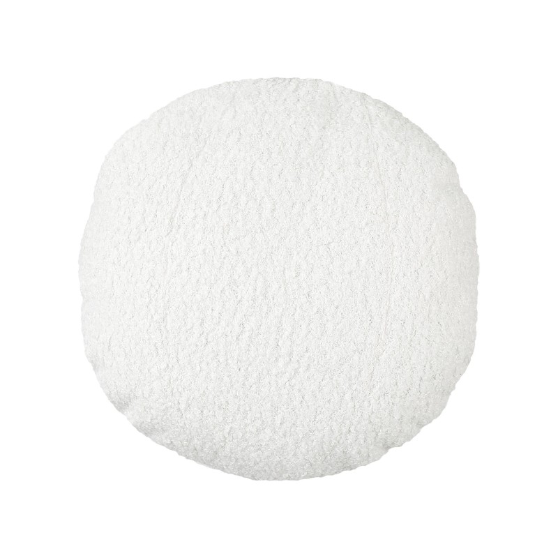 Zestaw 2 poduszek dekoracyjnych RUTABAGA Boucle 30 x 30 cm Biały Jednolity Zestaw 2 poduszek dekoracyjnych RUTABAGA Boucle 30 x 30 cm Biały Jednolity