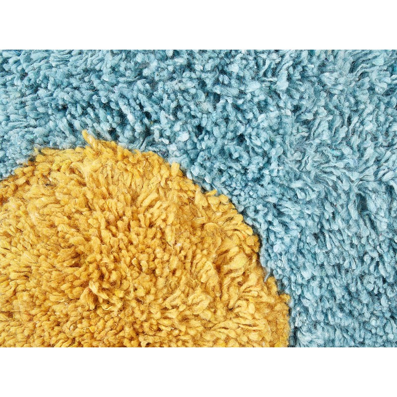 2 bawełniane poduszki dekoracyjne dla dzieci kwiaty 30 x 30 cm niebieskie SORREL 2 bawełniane poduszki dekoracyjne dla dzieci kwiaty 30 x 30 cm niebieskie SORREL