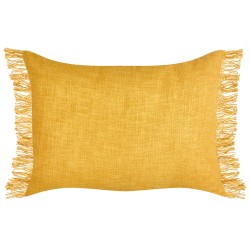 Zestaw 2 poduszek dekoracyjnych MABA Bawełna 50 x 35 cm Żółty Jednolity Zestaw 2 poduszek dekoracyjnych MABA Bawełna 50 x 35 cm Żółty Jednolity
