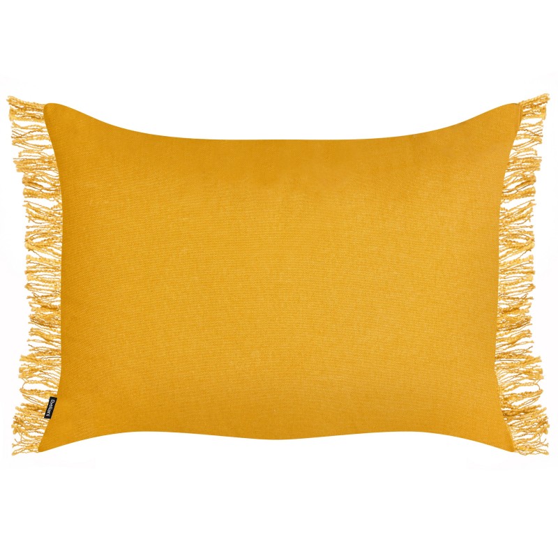 Zestaw 2 poduszek dekoracyjnych MABA Bawełna 50 x 35 cm Żółty Jednolity Zestaw 2 poduszek dekoracyjnych MABA Bawełna 50 x 35 cm Żółty Jednolity
