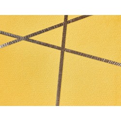 Zestaw 2 poduszek dekoracyjnych PINUS Welur 45 x 45 cm Żółty Wzór geometryczny Zestaw 2 poduszek dekoracyjnych PINUS Welur 45 x 45 cm Żółty Wzór geometryczny