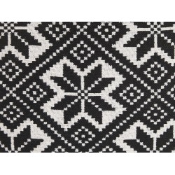 Zestaw 2 poduszek dekoracyjnych BESKOZ Bawełna 45 x 45 cm Czarny Wzór geometryczny Zestaw 2 poduszek dekoracyjnych BESKOZ Bawełna 45 x 45 cm Czarny Wzór geometryczny