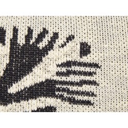 2 bawełniane poduszki dla dzieci z motywem zebry 45 x 45 cm beżowe JABORI 2 bawełniane poduszki dla dzieci z motywem zebry 45 x 45 cm beżowe JABORI