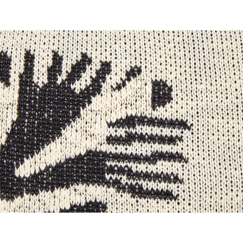 2 bawełniane poduszki dla dzieci z motywem zebry 45 x 45 cm beżowe JABORI 2 bawełniane poduszki dla dzieci z motywem zebry 45 x 45 cm beżowe JABORI