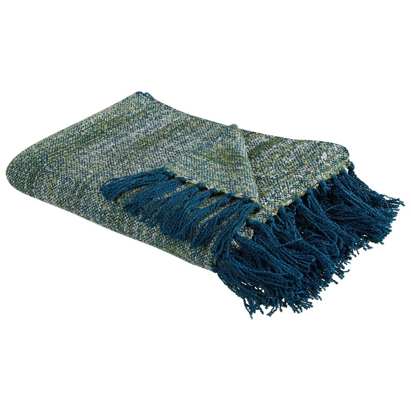 Koc PAIRE 130 x 170 cm Lazurowy