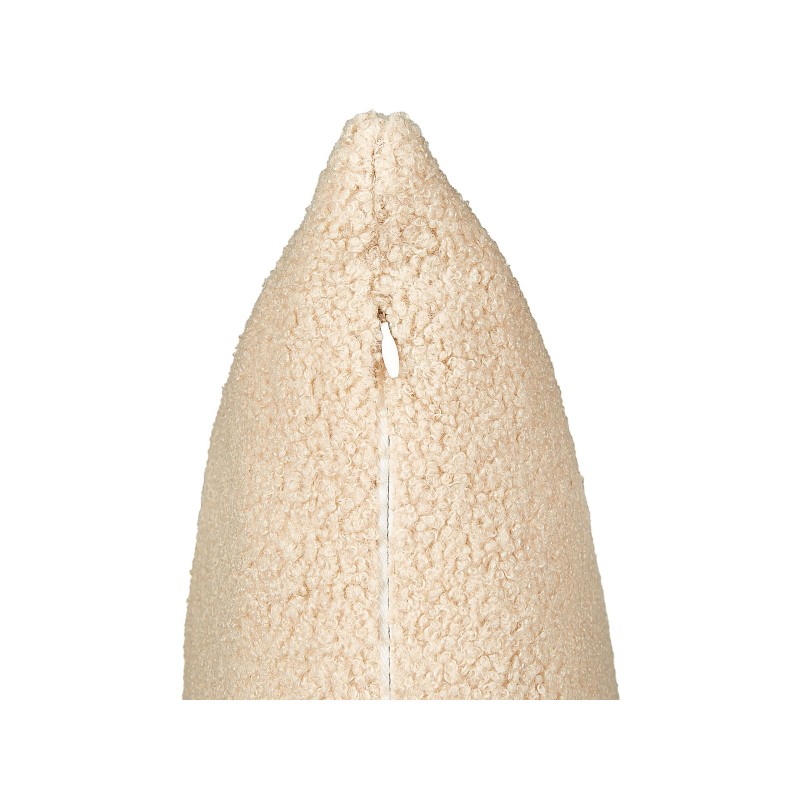 Zestaw 2 poduszek dekoracyjnych LEUZEA Boucle 60 x 60 cm Piaskowy Jednolity Zestaw 2 poduszek dekoracyjnych LEUZEA Boucle 60 x 60 cm Piaskowy Jednolity