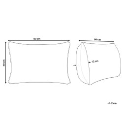 Poduszka dekoracyjna SEBRINE 40 x 60 cm Miętowy W paski Poduszka dekoracyjna SEBRINE 40 x 60 cm Miętowy W paski