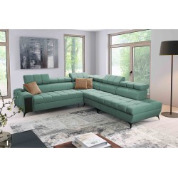 Venna IX Ecksofa mit Schlaffunktion, USB-Anschluss und aufklappbar