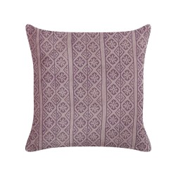 Poduszka dekoracyjna SILYBUM Welur 45 x 45 cm Różowy Wzór geometryczny Poduszka dekoracyjna SILYBUM Welur 45 x 45 cm Różowy Wzór geometryczny