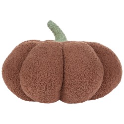 Poduszka dekoracyjna boucle dynia ⌀ 35 cm brązowa MUNCHKIN