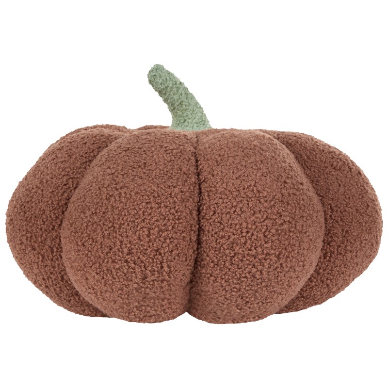 Poduszka dekoracyjna boucle dynia ⌀ 35 cm brązowa MUNCHKIN
