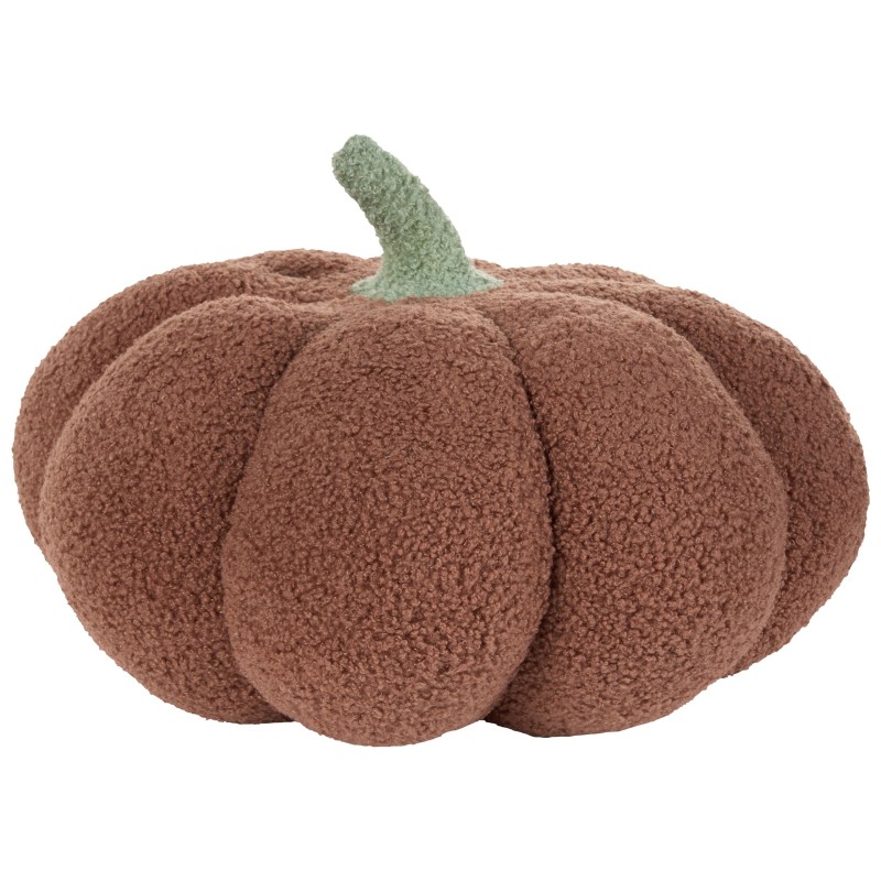 Poduszka dekoracyjna boucle dynia ⌀ 35 cm brązowa MUNCHKIN Poduszka dekoracyjna boucle dynia ⌀ 35 cm brązowa MUNCHKIN