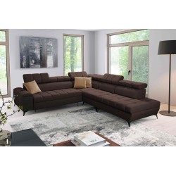 Venna IX Ecksofa mit Schlaffunktion, USB-Anschluss und aufklappbar