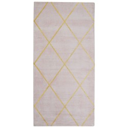 Dywan z wiskozy 80 x 150 cm różowy ATIKE Dywan z wiskozy 80 x 150 cm różowy ATIKE