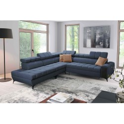 Venna IX Ecksofa mit Schlaffunktion, USB-Anschluss und aufklappbar