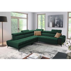 Venna IX Ecksofa mit Schlaffunktion, USB-Anschluss und aufklappbar