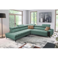 Venna IX Ecksofa mit Schlaffunktion, USB-Anschluss und aufklappbar