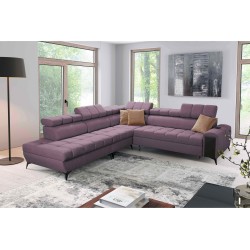 Venna IX Ecksofa mit Schlaffunktion, USB-Anschluss und aufklappbar