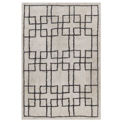 Dywan bawełniany 160 x 230 cm beżowy TURHAL Dywan bawełniany 160 x 230 cm beżowy TURHAL