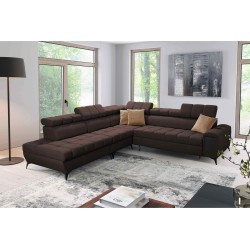 Venna IX Ecksofa mit Schlaffunktion, USB-Anschluss und aufklappbar