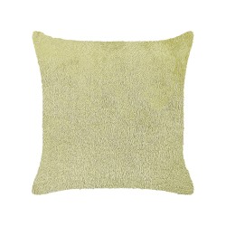 Poduszka dekoracyjna PILEA Sztuczne futro 45 x 45 cm Jasnozielony Jednolity Poduszka dekoracyjna PILEA Sztuczne futro 45 x 45 cm Jasnozielony Jednolity