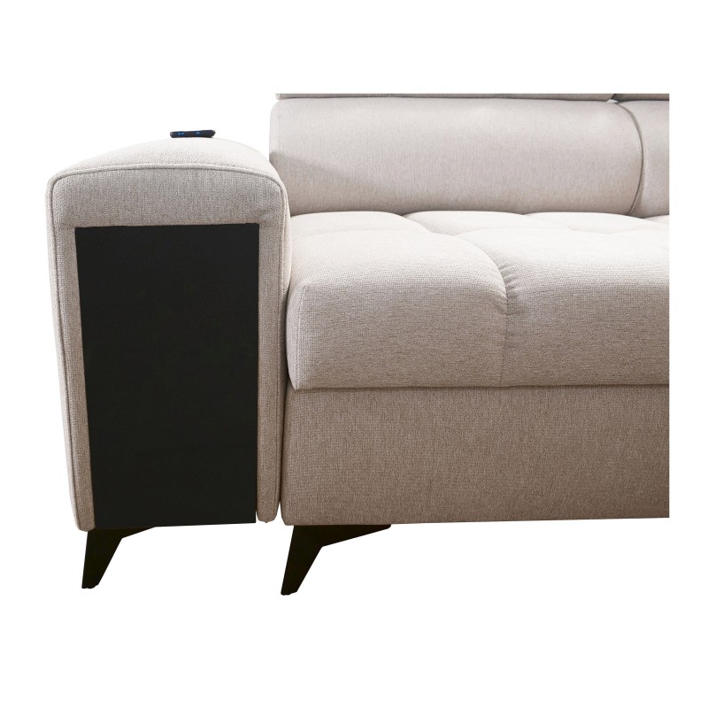 Ecksofa Venna VII mit Schlaffunktion, USB-Anschluss und öffnender Bar Plusz, Avra 12 Ecksofa Venna VII mit Schlaffunktion, USB-Anschluss und öffnender Bar Plusz, Avra 12