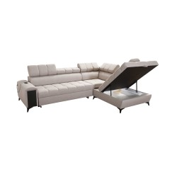 Venna VII corner sofa with sleeping function, USB port, and opening bar Plush, Avra 11 Venna VII corner sofa with sleeping function, USB port, and opening bar Plush, Avra 11