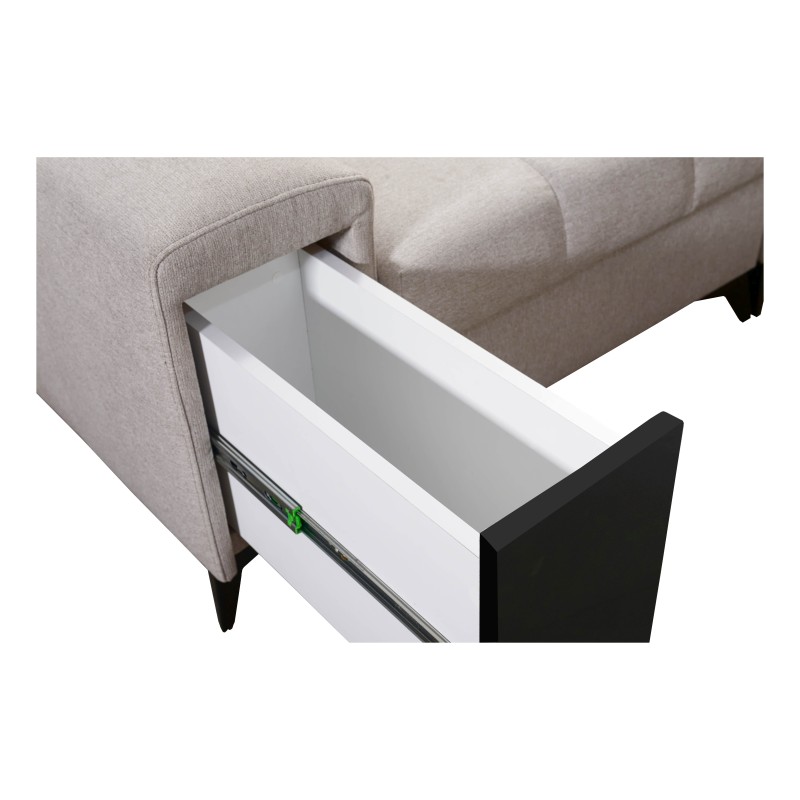 Venna VII corner sofa with a sleeping function, USB port, and opening bar Plush, Avra 6 Venna VII corner sofa with a sleeping function, USB port, and opening bar Plush, Avra 6