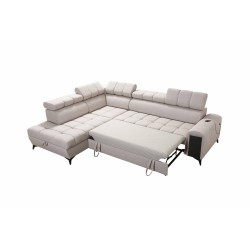 Venna VII corner sofa with sleeping function, USB port, and opening bar Plusz, Avra 17 Venna VII corner sofa with sleeping function, USB port, and opening bar Plusz, Avra 17